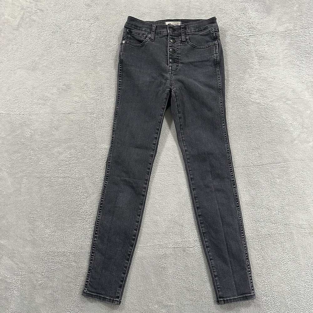 Madewell Jeans Women's 26 Gray 10" High Rise Skinny Normcore Trendy